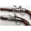 Image 4 : Pair of high quality fancy silver mounted double  barrel flintlock pistols signed “Penet (Bros.) a’,