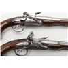 Image 5 : Pair of high quality fancy silver mounted double  barrel flintlock pistols signed “Penet (Bros.) a’,