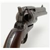 Image 16 : Colt SAA revolver, .45 cal., 4-3/4” barrel, blue  finish, replaced smooth wood grips, #255878,  back
