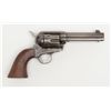 Image 4 : Colt SAA revolver, .45 cal., 4-3/4” barrel, blue  finish, replaced smooth wood grips, #255878,  back