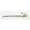 Image 2 : U.S. Model 1850 officer’s sword with fancy brass  mounted scabbard and hilt period in script  “Prese