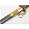 Image 3 : U.S. Model 1850 officer’s sword with fancy brass  mounted scabbard and hilt period in script  “Prese