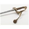 Image 7 : U.S. Model 1850 officer’s sword with fancy brass  mounted scabbard and hilt period in script  “Prese