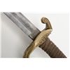 Image 8 : U.S. Model 1850 officer’s sword with fancy brass  mounted scabbard and hilt period in script  “Prese