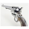 Image 11 : Colt Single Action Army revolver in .45 long Colt  caliber with 7 ½” barrel, bright re-nickeled  fin