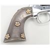 Image 7 : Colt Single Action Army revolver in .45 long Colt  caliber with 7 ½” barrel, bright re-nickeled  fin
