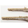 Image 5 : Pair of 17th-century Saxon style wheellock pistols  made in the Victorian era with gold gilted locks