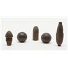 Image 1 : Lot of 5 Civil War projectiles in relic condition  probably old dug ups from battlefields. Consigner