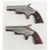 Image 3 : Pair of iron frame Southerner Derringer’s in .41  rimfire caliber manufactured by Merrimack Arms  Co
