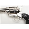 Image 10 : Colt SAA Lawman Series Bat Masterson revolver, .45  cal., 4-3/4” barrel, nickel finish, checkered  b