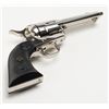 Image 13 : Colt SAA Lawman Series Bat Masterson revolver, .45  cal., 4-3/4” barrel, nickel finish, checkered  b