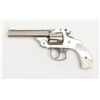 Image 2 : Smith & Wesson DA top break revolver, .38 cal., 4”  barrel, nickel finish, pearl grips, #537995,  in