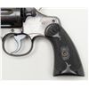 Image 6 : Colt Army Special DA revolver, .38 cal., 6”  barrel, blue finish, checkered black hard rubber  grips