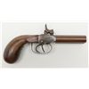 Image 1 : Double barrel percussion pistol circa mid-19th  century in very good condition probably Belgian  mad