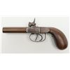 Image 2 : Double barrel percussion pistol circa mid-19th  century in very good condition probably Belgian  mad