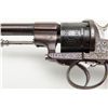 Image 9 : Double action pinfire revolver marked “E.  Lefaucheux,  Brevet” engraved on the frame,  checkered wo