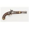 Image 2 : U.S. Model 1842 martial issue single shot  percussion pistol in .54 caliber by H. Aston and  dated 1