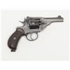 Image 1 : Webley Mark I DA top break revolver, .455 cal., 4”  barrel, military finish, checkered black hard  r