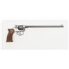 Image 1 : H&R Hunter Model DA revolver, .22 cal., 10” round  barrel, blue finish, extended checkered wood  gri