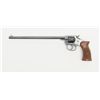 Image 2 : H&R Hunter Model DA revolver, .22 cal., 10” round  barrel, blue finish, extended checkered wood  gri