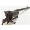 Image 7 : Double action pinfire revolver with unusually long  cylinder and barrel, silver inlaid with ivory  g