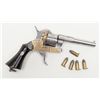 Image 14 : High quality and unusual two tone pinfire revolver  in original to the period French style case circ