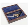 Image 2 : High quality and unusual two tone pinfire revolver  in original to the period French style case circ