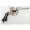 Image 4 : High quality and unusual two tone pinfire revolver  in original to the period French style case circ