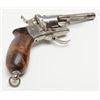 Image 10 : Double action pinfire revolver marked “Dumonthier”  and is approximately 7.5 mm with nickel plated  