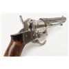 Image 11 : Double action pinfire revolver marked “Dumonthier”  and is approximately 7.5 mm with nickel plated  