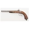 Image 2 : Continental half stock dueling/target percussion  pistol, #1 of a pair, .43 (.433 ball) caliber or  