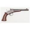 Image 1 : Remington Model 1871 Civilian Army Rolling Block  pistol, .50 cal., 8” round barrel, blue and case  