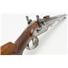 Image 9 : Massive French percussion double rifle that is  finely engraved in game scenes and signed Zaoue A  M