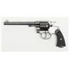 Image 2 : Colt New Service DA revolver, .45 Colt cal.,  7-1/2” barrel, blue finish, checkered hard rubber  gri