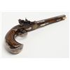 Image 9 : Modern handmade custom flintlock Kentucky pistol,  barrel signed “J. Lynch”, .40 cal., 12” octagon  