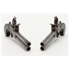 Image 10 : Pair of tap action over and under flintlock  pistols of continental origin in very good plus  origin