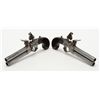 Image 11 : Pair of tap action over and under flintlock  pistols of continental origin in very good plus  origin