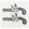 Image 2 : Pair of tap action over and under flintlock  pistols of continental origin in very good plus  origin