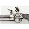 Image 3 : Pair of tap action over and under flintlock  pistols of continental origin in very good plus  origin