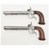 Image 2 : Unusual pair of large percussion pistols marked “B  & Cie” in a small stamped circular cartouche jus