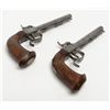 Image 8 : Unusual pair of large percussion pistols marked “B  & Cie” in a small stamped circular cartouche jus