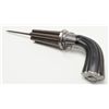Image 3 : Massive double action pinfire pepper box with  ebony grip and spike type removable bayonet. This  pe