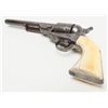 Image 3 : Colt Model 1872 open top revolver in .44 rim fire  caliber showing 7 ½” barrel, iron straps with Arm