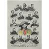 Image 2 : Original antique framed and matted hand colored  print entitled “Some of The Famous Generals of The 
