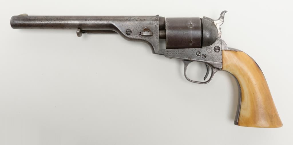 Colt Model 1872 open top .44 rim fire caliber revolver with factory 7 ½