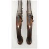 Image 11 : Pair of French officer’s style pistols from  Napoleonic era converted from flintlock to  percussion 