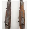 Image 13 : Pair of French officer’s style pistols from  Napoleonic era converted from flintlock to  percussion 