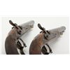 Image 16 : Pair of French officer’s style pistols from  Napoleonic era converted from flintlock to  percussion 
