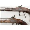 Image 8 : Pair of French officer’s style pistols from  Napoleonic era converted from flintlock to  percussion 