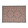 Image 1 : Beautiful large Tec Nos Pas Indian rug with  intricate design in tan, brown, grey, black and  white,